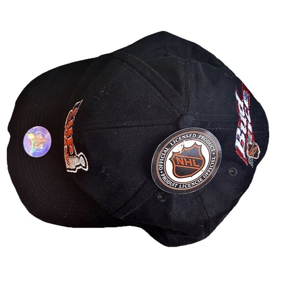 Vintage 90’s NHL Stanley Cup Crazy Bud Ice Beer Logo 7 SnapBack Hat NWT - Picture 4 of 5